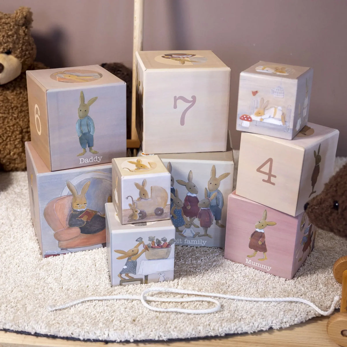 1.2.3 rabbit family stacking pyramid