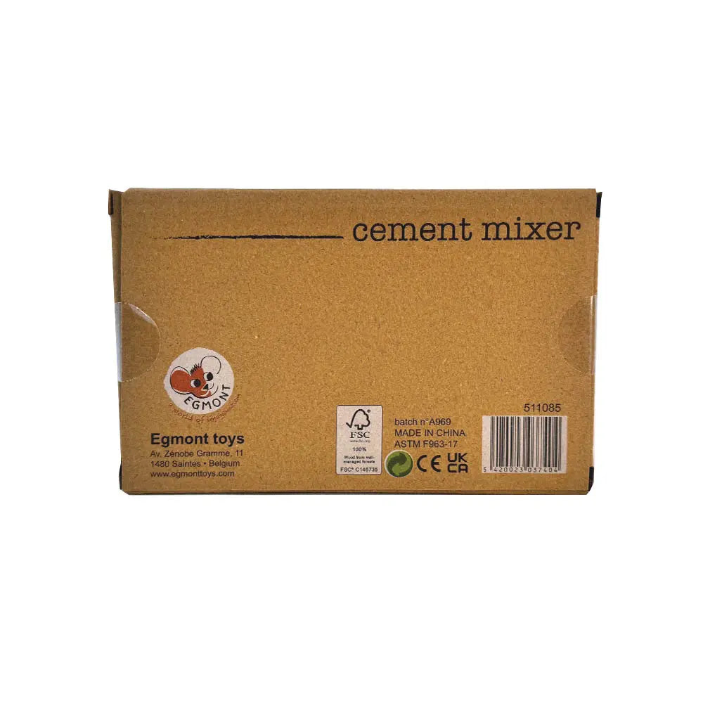 Wooden cement mixer