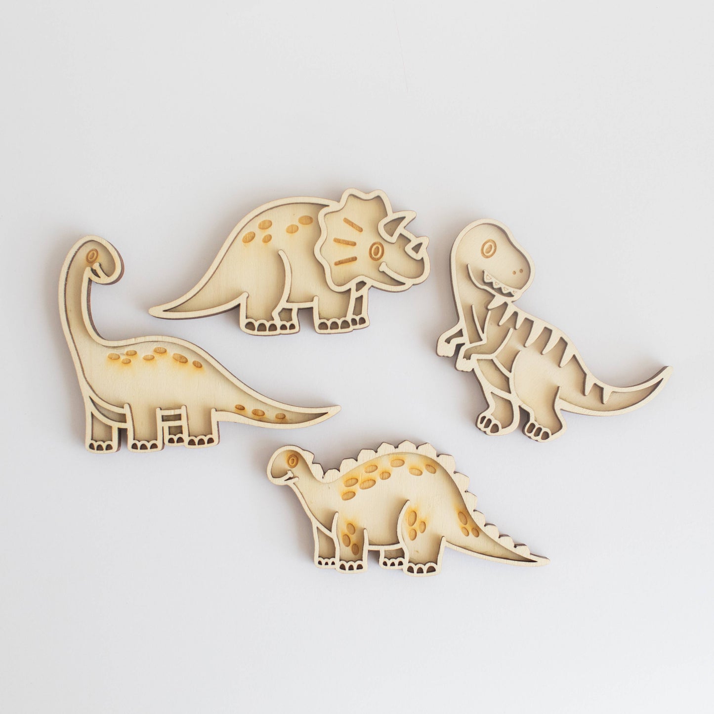 Set Mini Vassoi da Gioco - Dinosauri a Cartone Animato
