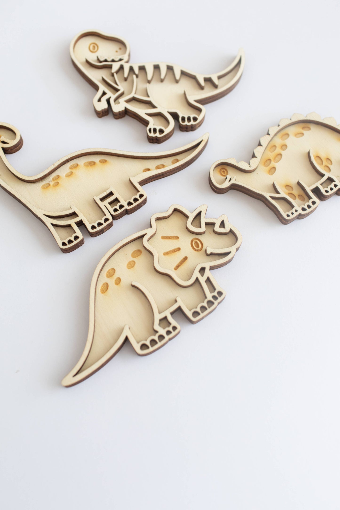 Set Mini Vassoi da Gioco - Dinosauri a Cartone Animato