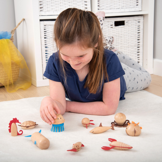 Wooden sea set