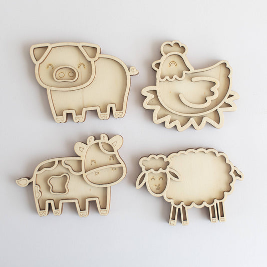 Set mini playset - Animali della fattoria