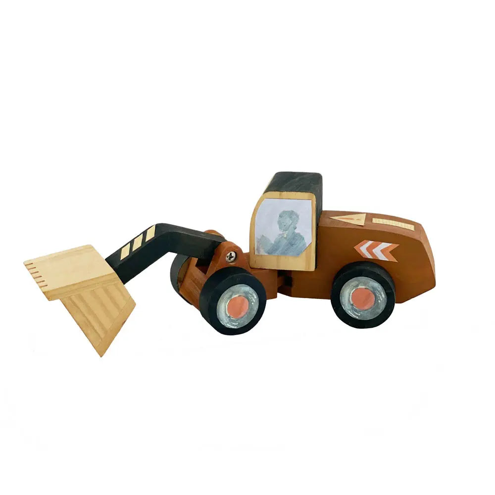 Wooden bulldozer