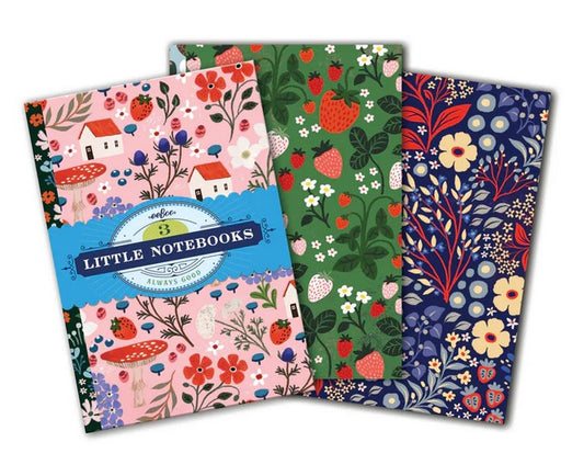 3 Little notebooks - fiori
