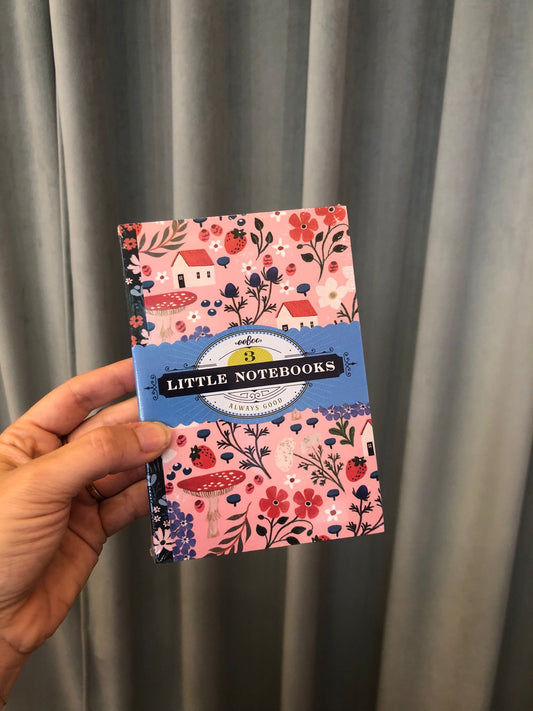 3 Little notebooks - fiori