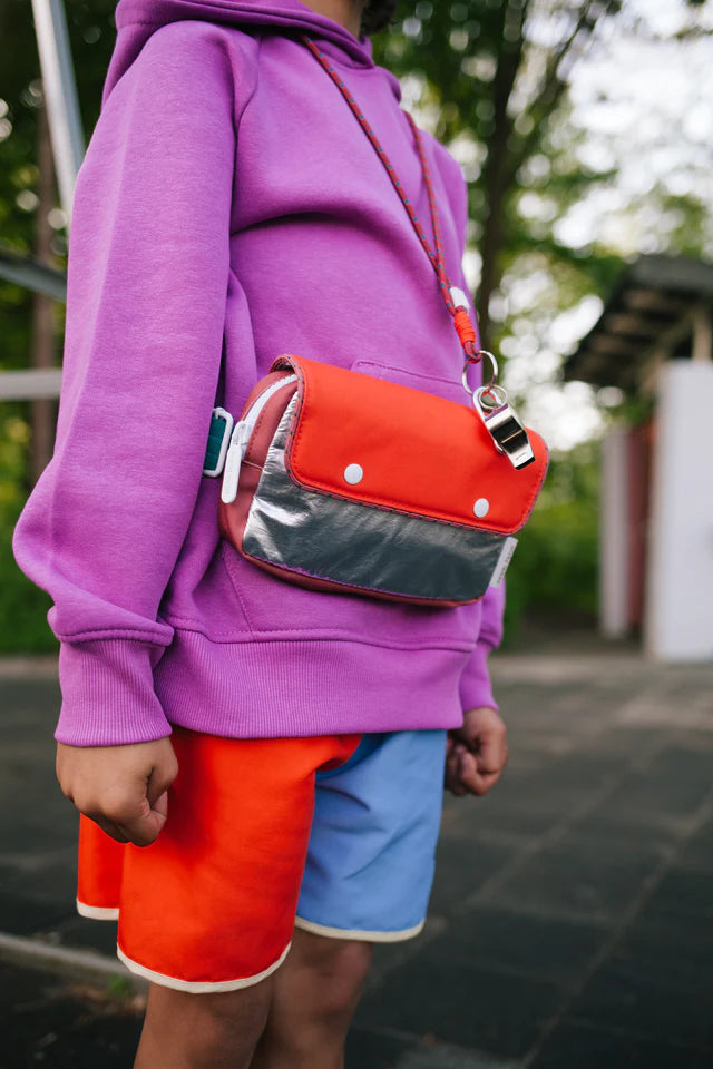 fanny pack small | better together | rugby red