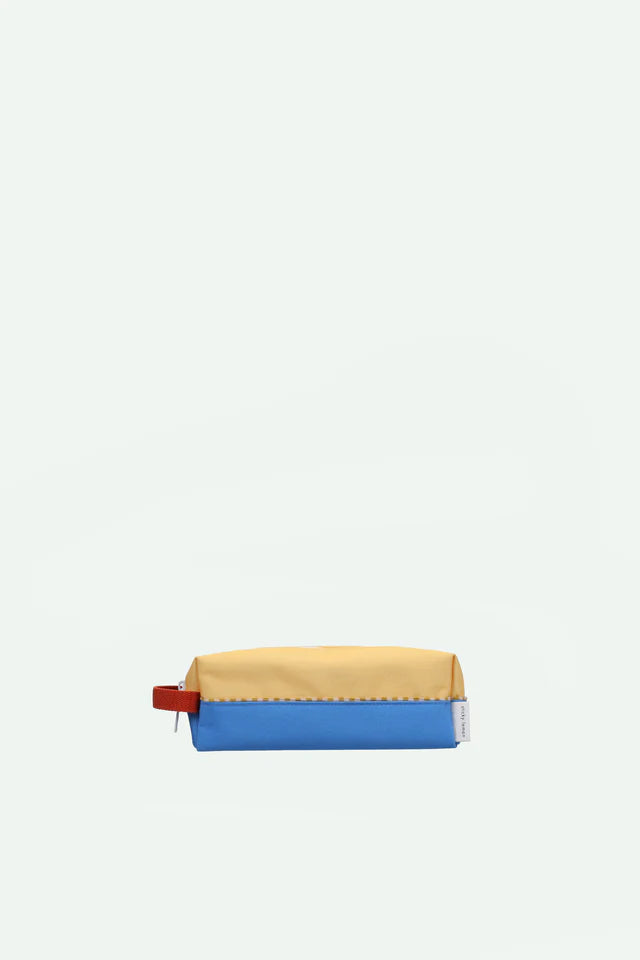 pencil case | colourblocking | sandy yellow + radar blue
