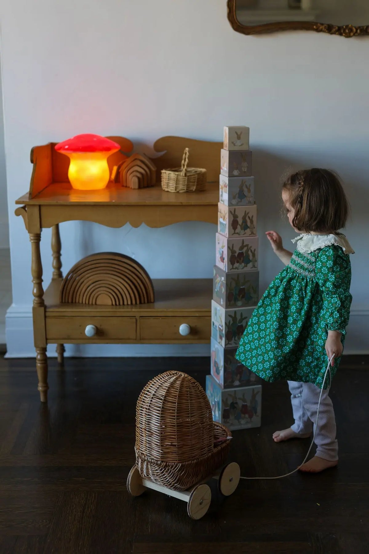 Medium Mushroom Night Lamp, Red