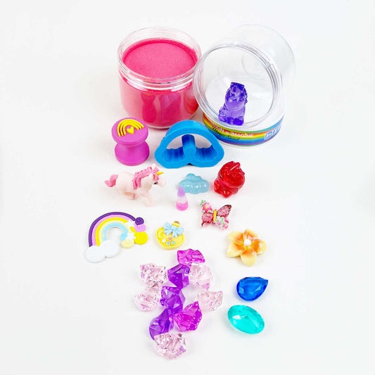 Unicorns and rainbows magic sand Play Pot