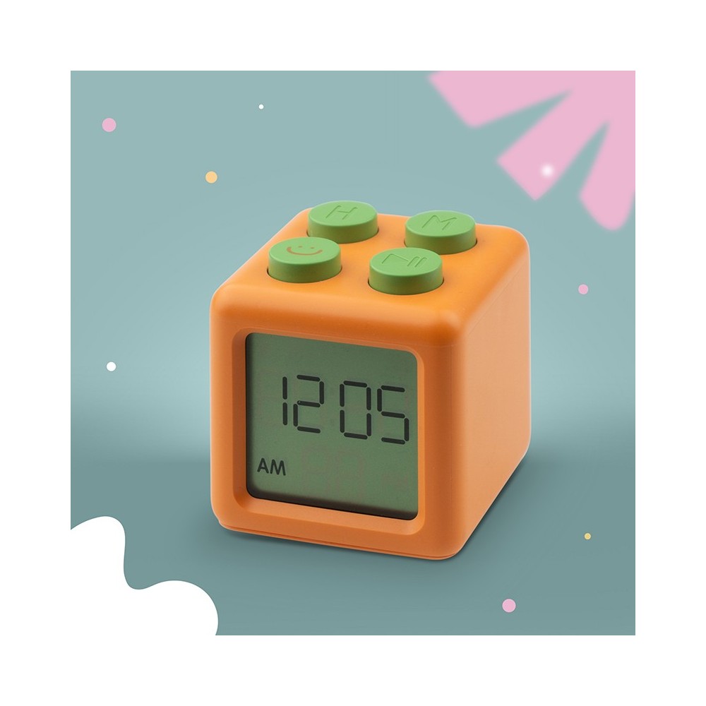 Alarm Clock Block orange