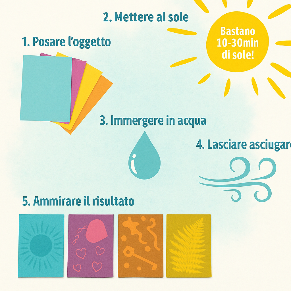 Carta colorata per stampa solare