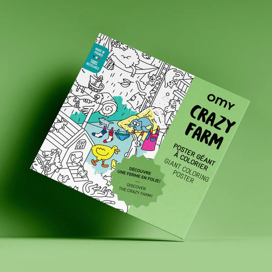 Poster da colorare Crazy Farm