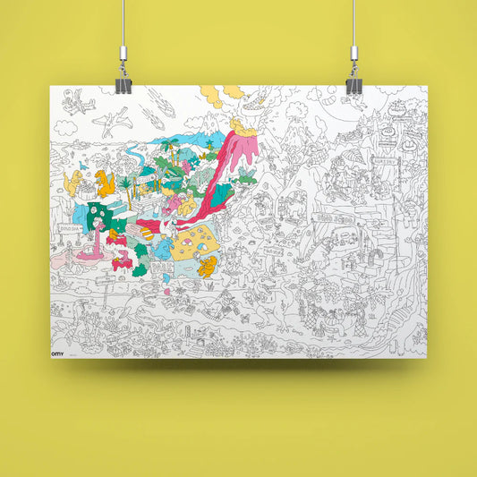 Poster da colorare Dino