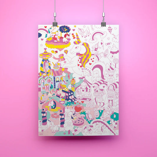 Poster da colorare Lily