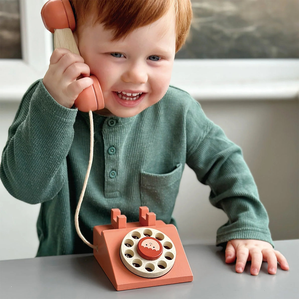 Wooden Ring Ring Telephone