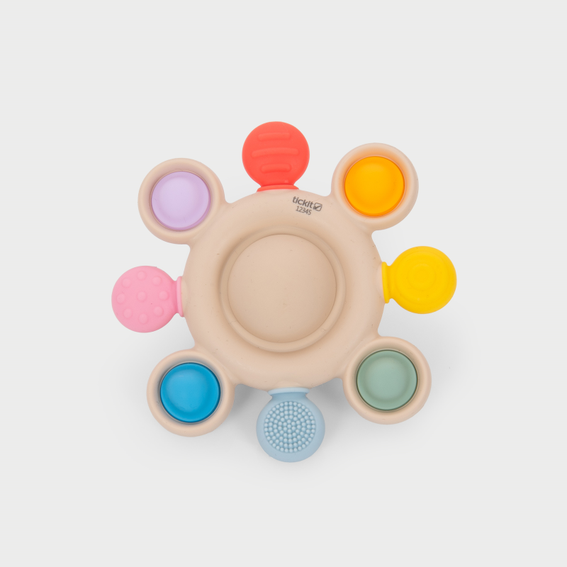 Silisoft pop teether rainbow