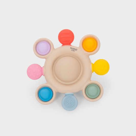 Silisoft pop teether rainbow