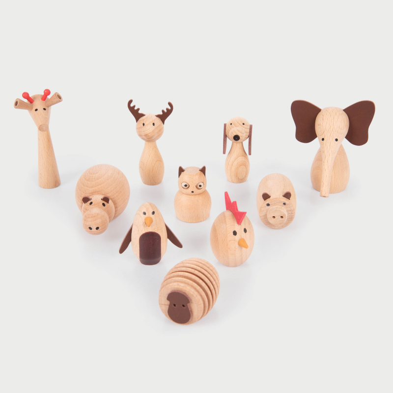 Wooden animal set
