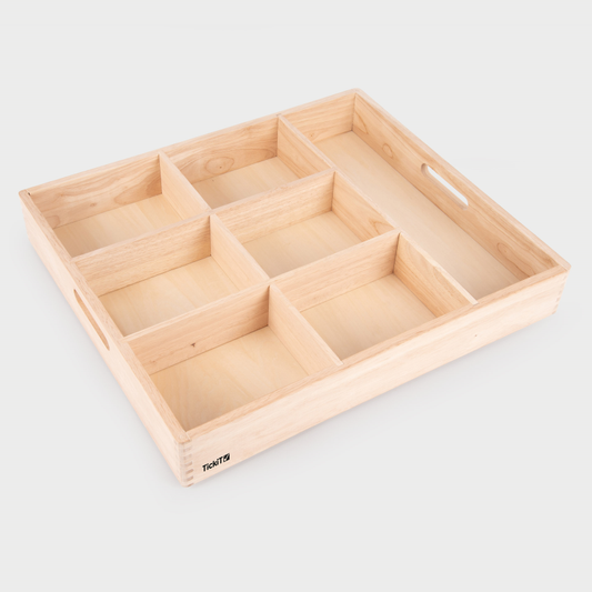 Wooden storting tray -7 way