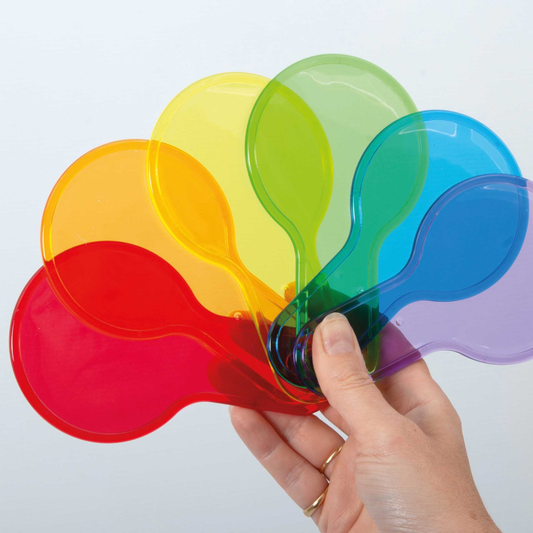Set palette colorate trasparenti