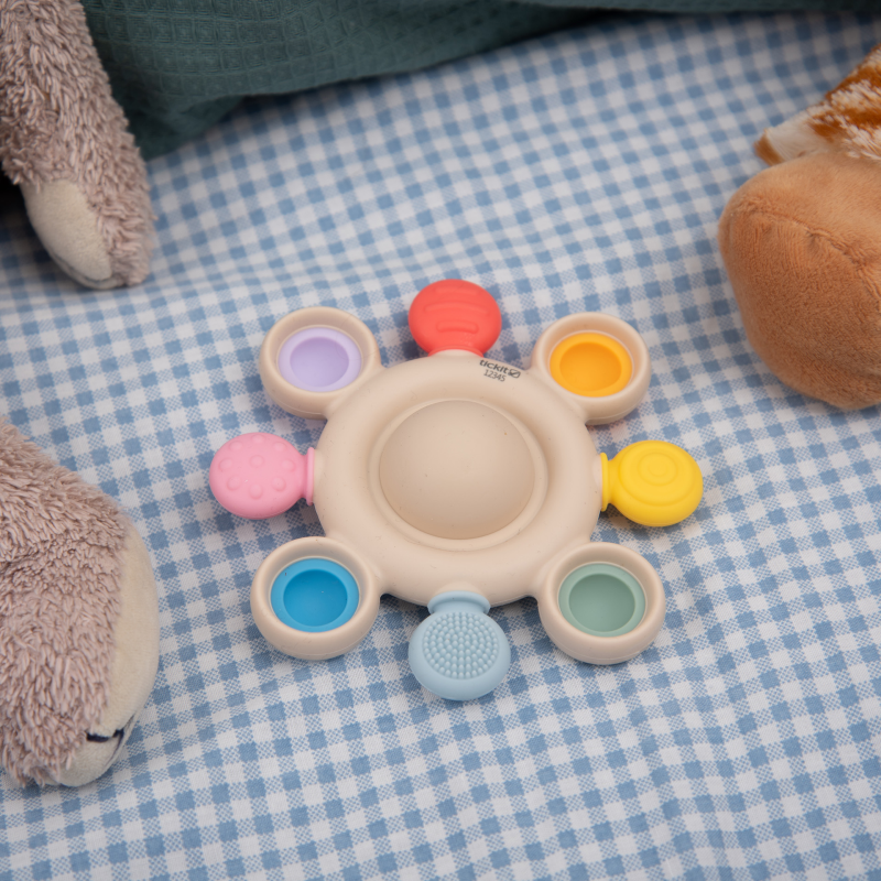 Silisoft pop teether rainbow
