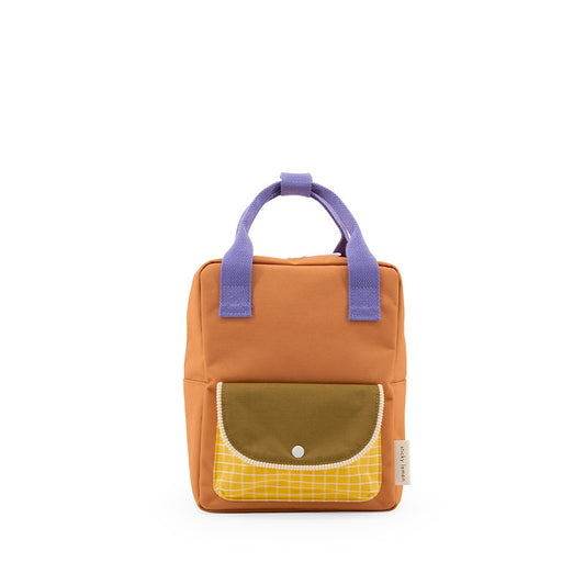 Zaino Small tasca gialla quadretti