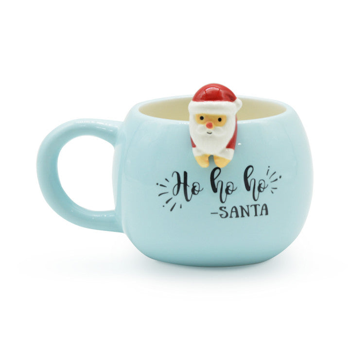 Tazza babbo natale azzurra