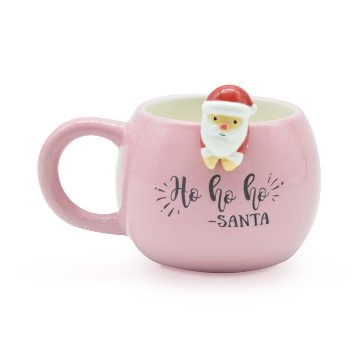 Tazza babbo natale rosa