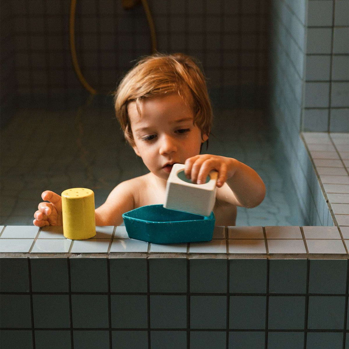 Barchette Giocattolo Bagno Gomma Riciclata Gialla